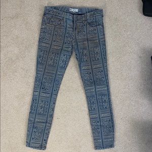 Free People pattern jeans